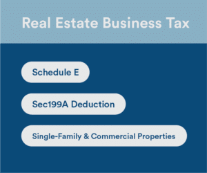 real estate business tax