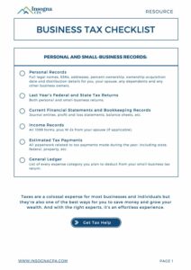 Tax Preparation Checklist Small Business pdf
